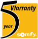 5 year warranty logo