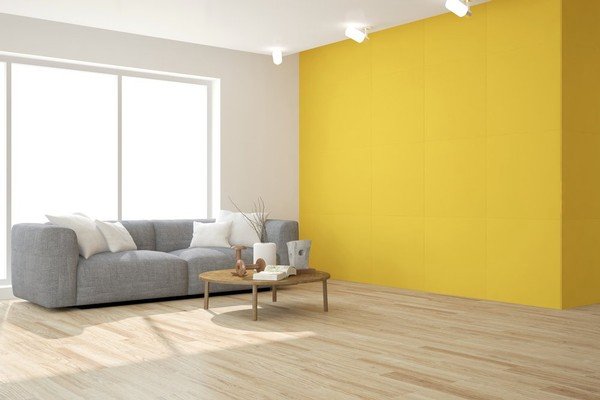 Living Room Yellow Wall